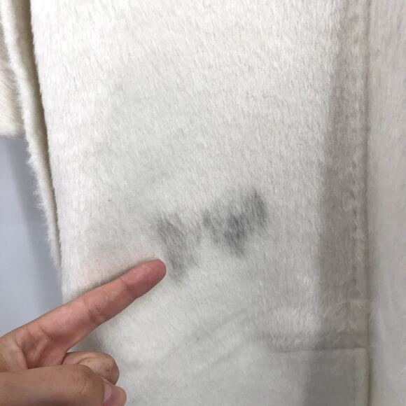 EAVES The Jacintha Faux Fur Coat L Womens Tie Waist Belt Open Front Longline NWD - Picture 8 of 8